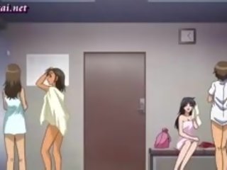 Vild animen läraren åtnjuter en manhood