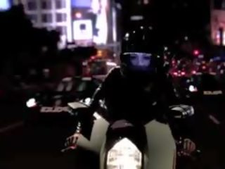 Mischa Brooks Bending Over Motorcycle For putz