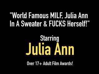 Świat słynny mamuśka, julia ann w za sweter & pieprzy sama!
