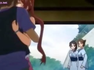 Verlegen anime teenie krijgt clit rubbed