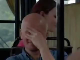 MILF Has Public Nudity dirty clip in A Bus