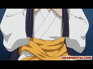 Japanese hentai threesome hard fucked