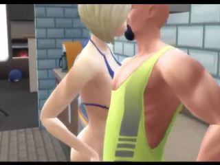 Sims 4 - 巨乳 妈妈 得到 creampied 在 该 厨房: 脏 视频 87