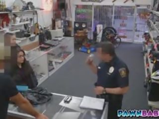 Latina deity Startes Sucking Cop's Big member And Had A Facial