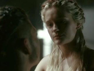 Alicia agneson 완전한 큰 바보 과 가슴 (vikings s5e3)