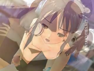 Concupiscent 3d anime meid zuigen peter