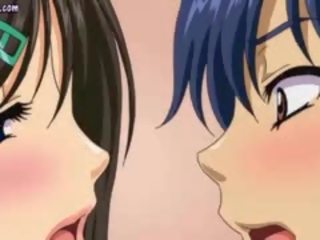 Elegant Anime Vixens Teasing penis