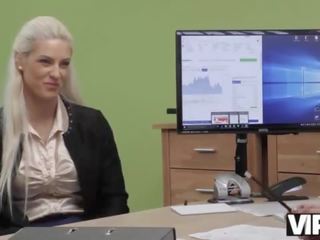 VIP4K&period; Tanned enchantress passes dirty dirty clip casting in the loan office