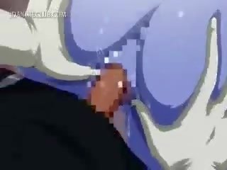 3d anime cativante a foder falo fica jizzed em grande tetas