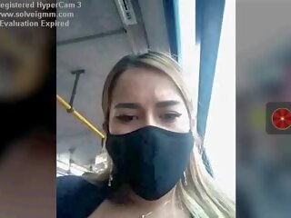 Sweetheart on a Bus films Her Tits Risky, Free porn 76
