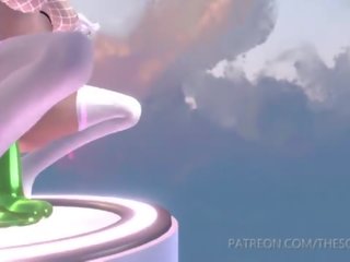 3d cochon vidéo princesse chevauchée énorme gode