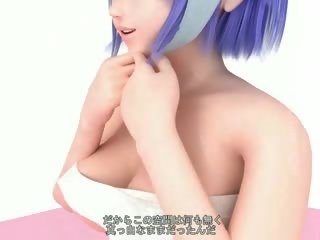 Encantador 3d hentai hija que muestra gigante melones