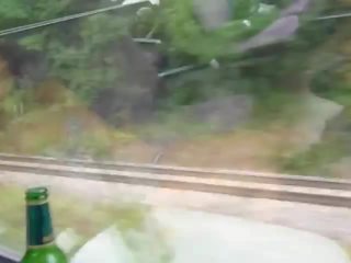 Intermitent în public tren