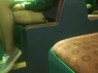 Teen Pantyhose On Bus