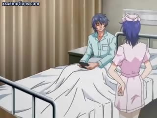 Anime Nurse Chick Gets Jizz