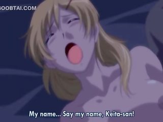 Kaakit-akit hentai siren puke ipinako upang malakas orgasmo