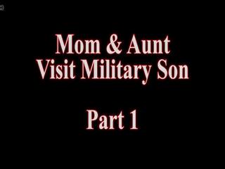 Māte un tante vizīte karaspēks dēls daļa 1, sekss saspraude de