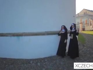 Edan bizzare adult clip with catholic nuns and the bilingüe!