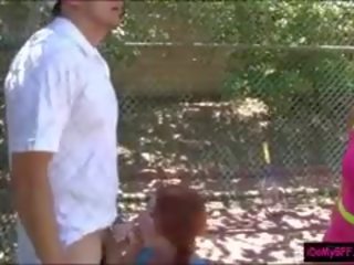 Two adorable Besties Scuks And Fucking With Tennis Coach