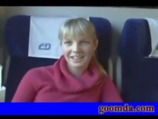 Blond copine cochon film sur la train sexe, juliette baise bien meilleur pos