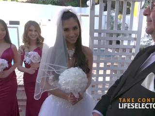 Incrível casamento caralho com gianna dior & bridesmaids pov